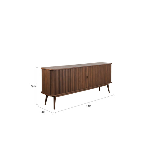 Zuiver Barbier Dressoir 180 cm Walnoot Bruin