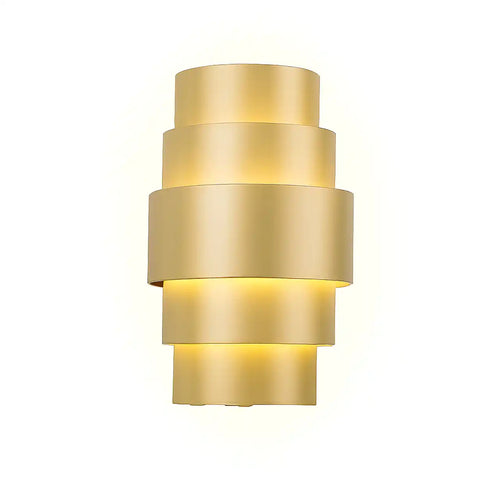 Artdelight wandlamp Rolls - 2 lichts - 13  x 22   cm - champagne