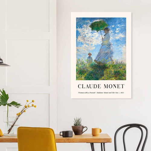 Artfulprints  Claude Monet - Women with a parasol   poster 30x40 cm - vtwonen shop