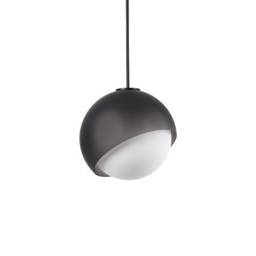 Ideal Lux BLOOM 30 cm bolvormige hanglamp voor plafond, zwart, 1x E27 fitting