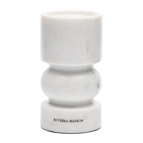 Rivièra Maison Sessari Marble Candle Holder S - Marmer - Naturel - vtwonen shop