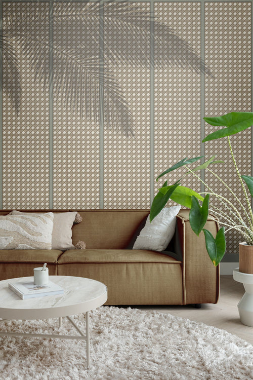 Sanders & Sanders fotobehang palmbladeren groen - 424 x 280 cm - 640950
