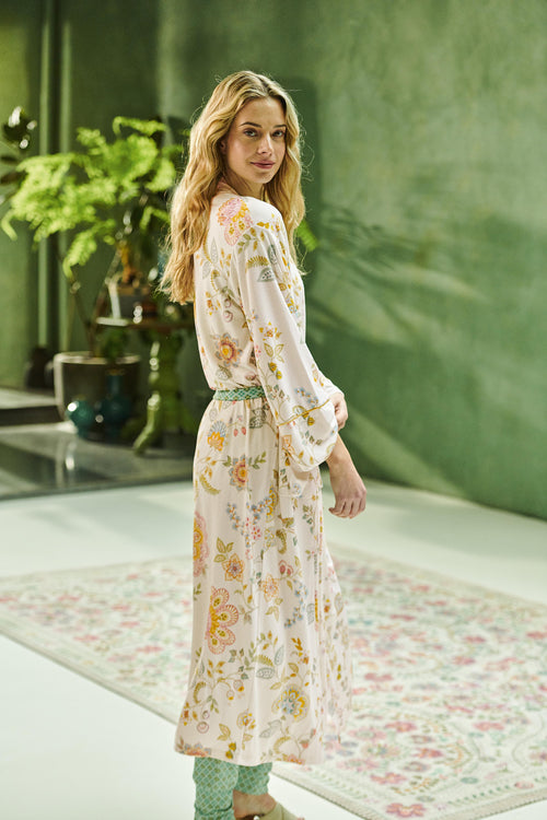 Pip Studio - Noa Kimono - Dames - Buenas Noches - Wit - XL - vtwonen shop