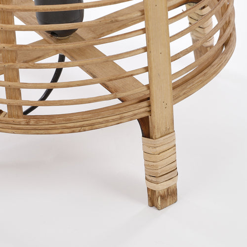 Mica Decorations Page Tafellamp - H41 x Ø27 cm - Bamboe - Lichtbruin - vtwonen shop