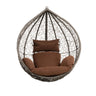 Home Deluxe Hangstoel CIELO bruin wicker + kussen