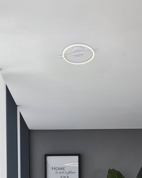 EGLO plafondlamp Amandolo - led - 40 cm - wit - instelbaar rgb - vtwonen shop