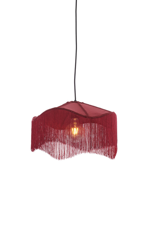 Light & Living hanglamp TIFFANY - rood - Ø40x26cm