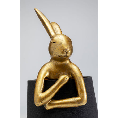 Kare Design tafellamp Animal - konijn - 50cm - goud en zwart