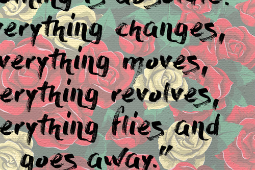 Canvas 60x40 Afdruk Frida Citaten - vtwonen shop