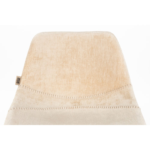 Dutchbone Franky Barkrukken rugleuning 80 cm Beige - Set van 2