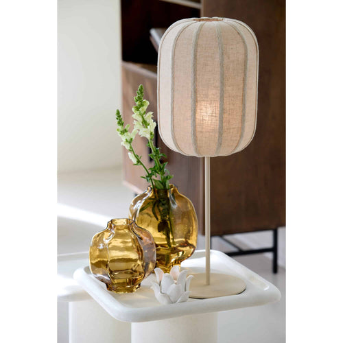 Light & Living tafellamp Solune - bruin - Ø25cm