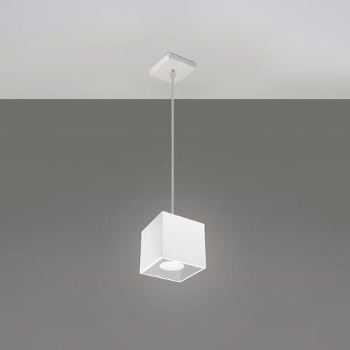 Sollux Lighting Hanglamp QUAD 1 wit - 10x10x110cm