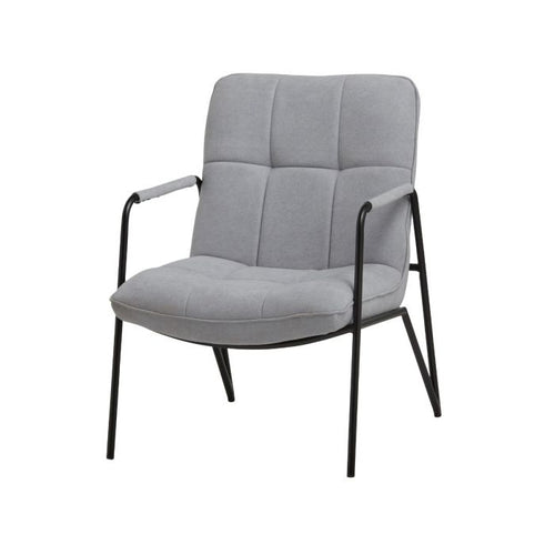 FurniLux Le Chair Stoel - Fauteuil - Lunen Grijs - 86x63x74cm - vtwonen shop