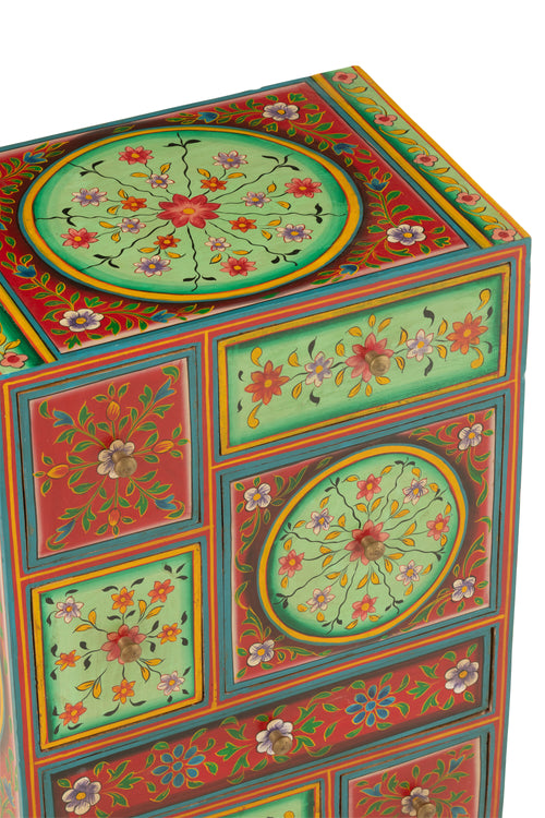 J-Line kast 7 Lades Mumbai - hout - mix - vtwonen shop