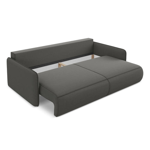 LaMiaSofa 3-zits slaapbank Palermo - velours - staal - 216x105x86