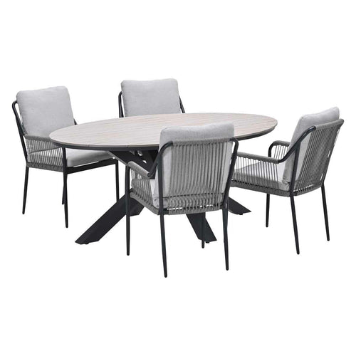 Garden Impressions tuinset Stevie - Tulli - taupe - 180x115 cm - 5-delig