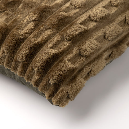 LUCA - kussenhoes 45x45 cm - gerecycled - bontlook - Military Olive - groen