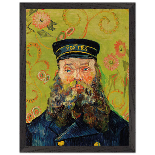 Artfulprints Poster met Lijst Vincent van Gogh - The Postman   - 30x40 cm - Groen