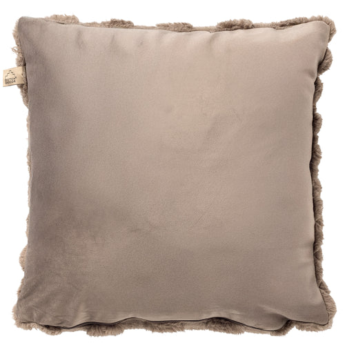 VIVA - kussenhoes 45x45 cm - superzacht - 100% gerecycled - Driftwood - taupe