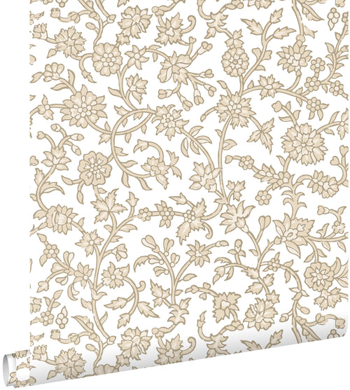 ESTAhome behang vintage bloemen beige - 50 x 900 cm - 131518