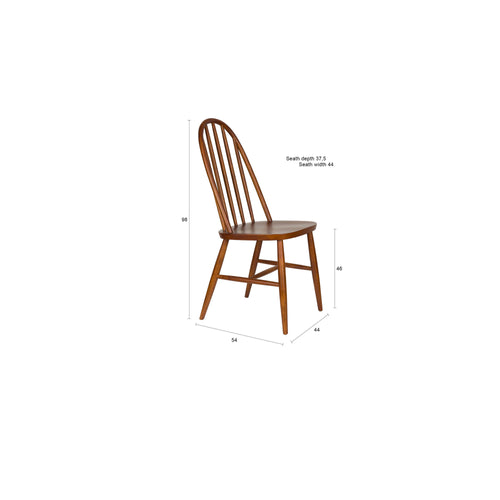 Housecraft Living Guez Eetkamerstoelen Hout Bruin donker - Set van 2 - vtwonen shop