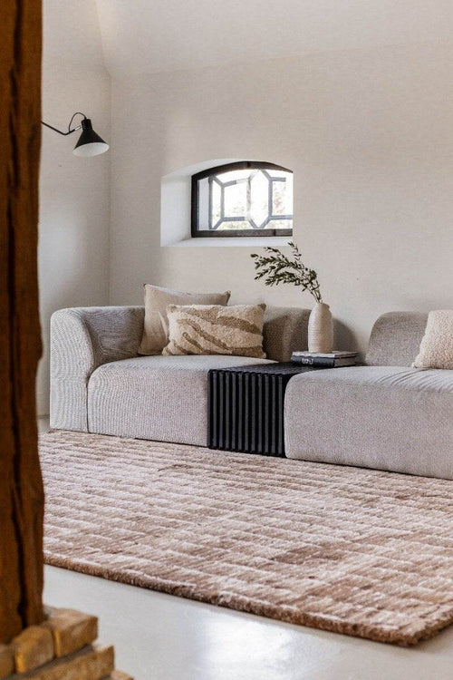 Interieur05 Vloerkleed Rectangle Bruin/Wit - 200 x 290 cm - vtwonen shop