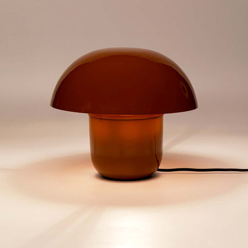 Kare Design Tafellamp Mushroom - 27cm - bruin