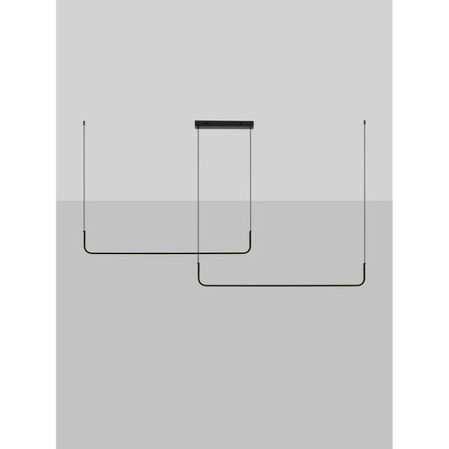 Nova Luce STRITA Hanglamp voor aan het plafond, Sandy Black Triac dimbare LED 42W 1849lm 3200K