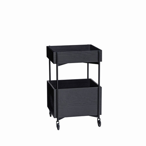 Hübsch trolley Fresh - essenhout/mdf - 42x40xh70cm