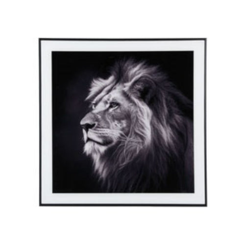 Present Time wanddecoratie Lion - zwart - 2x50x50cm - vtwonen shop