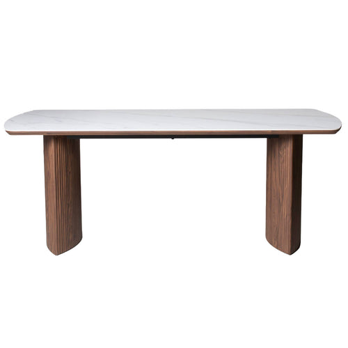 DÉJA Living Eettafel Chela - Rechthoek Walnoot Keramisch - 200x90x75cm