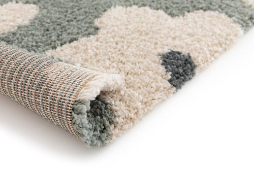 AFK Living vloerkleed Bloemen - voor kinderen - groen - 80 x 150 cm