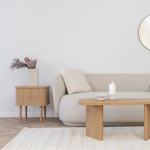 Artichok Ties Vierkante Houten Bijzettafel Naturel - 50,5 x 45 cm - vtwonen shop