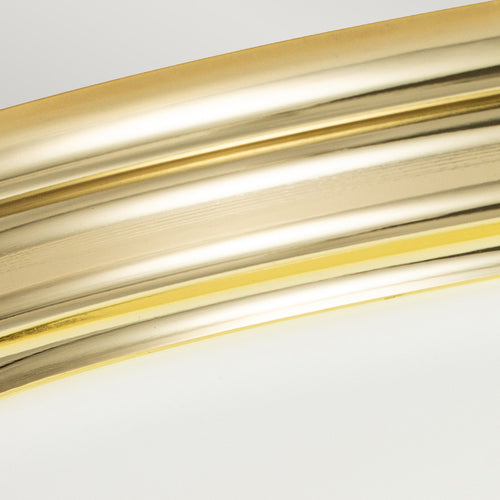 Elstead Brompton Decoratieve inbouwplafondlamp gepolijst messing, IP44