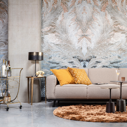 WOOOD 3-zits bank Statement - Bouclé - Nougat - 77x230x93