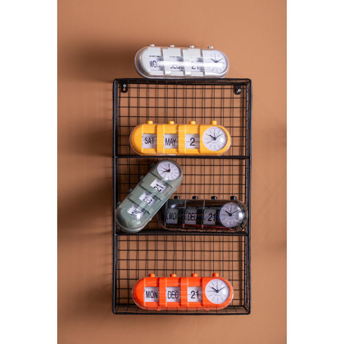 Karlsson wekker Retro Tube - geel - 9x26x9.3cm - vtwonen shop