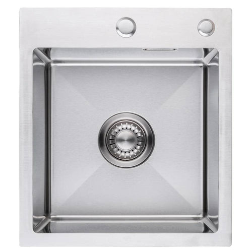 LOMAZOO spoelbak Jack - met kraangat - RVS - 34 cm