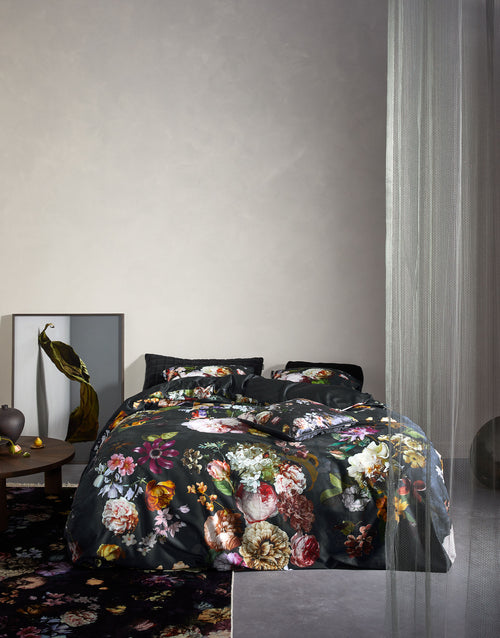 Essenza Fleur dekbedovertrek - Lits-Jumeaux - 240x200/220 cm - Nightblue