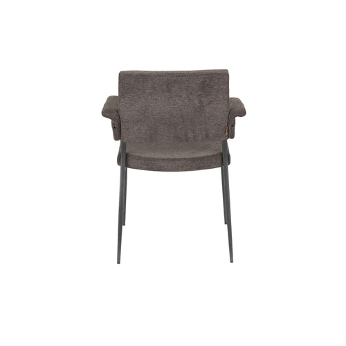 Dutchbone Portland Eetkamerstoelen Armleuning Grijs - Set van 2