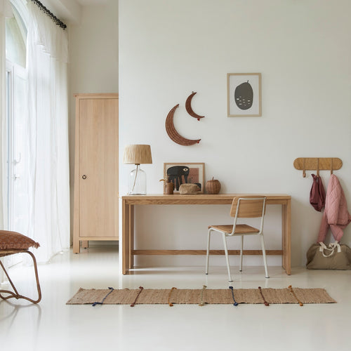 Tikamoon Massief eiken kinderbureau 160 cm - Naturel - vtwonen shop