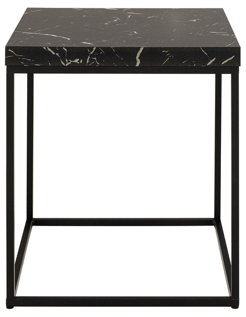 BRAM Salontafel Jolyn - 40 x 40cm - Zwart Marmer Look - vtwonen shop