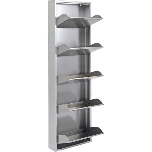 Kare Design Schoenenkast Caruso - alu - 5 laden