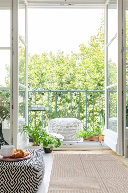 AFK Living vloerkleed Basile - voor binnen en buiten - beige - 120 x 170 cm - vtwonen shop