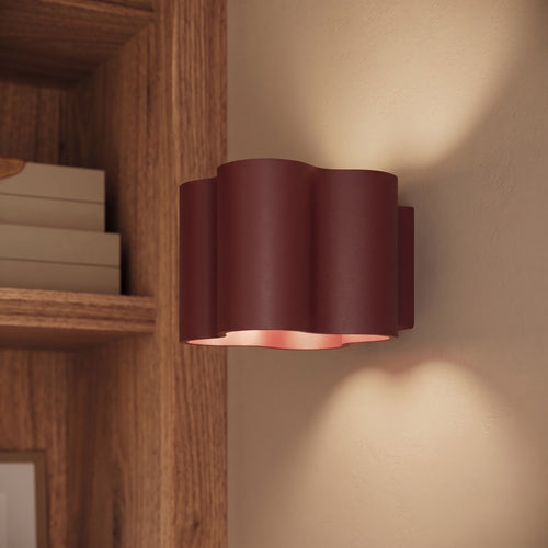 Sollux Lighting Plafondlamp OVIO 1 bordeaux GU10 - 12x12x10cm