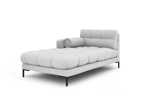 Cosmopolitan Design linker meridiaan Bali structurele stof, lichtgrijs - 185x102x75cm