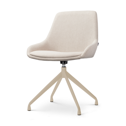 Nolon Nola-Isa draaibare eetkamerstoel beige beige onderstel
