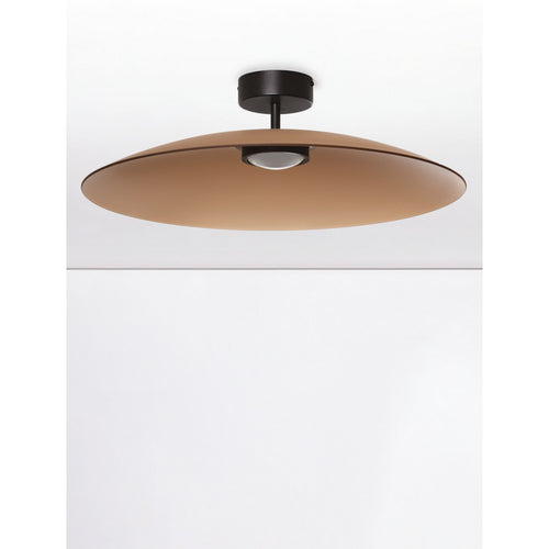 Nova Luce POLIFEMO Halfverzonken plafondlamp in mokkabruin of zandzwart, LED, 17W, 1360lm, 3000K
