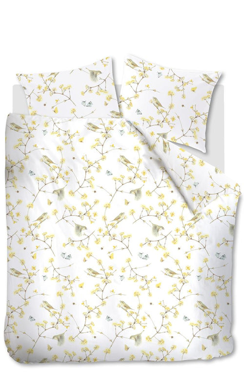 Marjolein Bastin dekbedovertrek Chiffchaff - 240x200/220 cm - geel - vtwonen shop