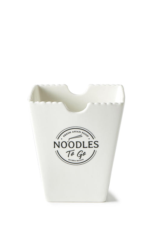 Rivièra Maison Fresh Asian Food Noodles To Go Bowl - Porselein - Off White - vtwonen shop