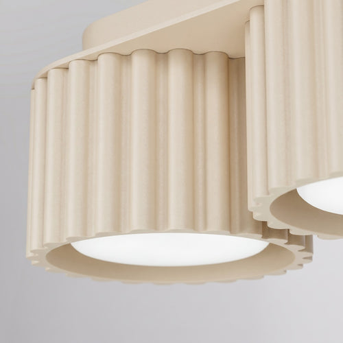 Sollux Lighting Plafondlamp AURA 3 beige Gx53 - 32,5x10x8cm